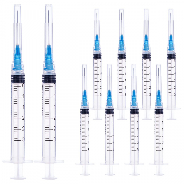 3ml Disposable Syringe 1-inch 23-Gauge Pack of 10 | Cytech Pharma